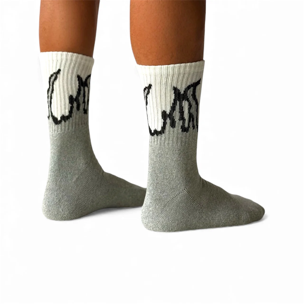 SOCKS FLAME GREY/WHITE - Image 2