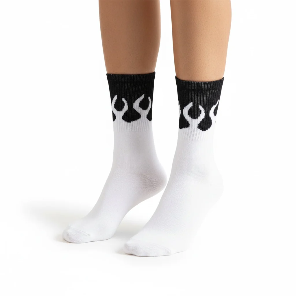 SOCKS FLAME NEW BLACK - Image 3